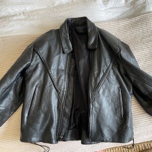 Vintage Black leather jacket